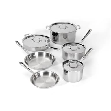 All-Clad D3 Stainless Steel 10-Pc Cookware Set