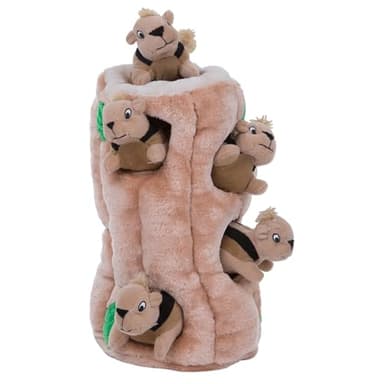 Outward Hound Hide-A-Squirrel Puzzle Plush Dog Toy