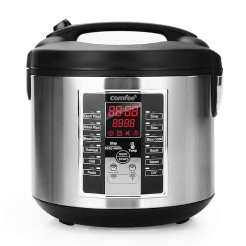 COMFEE' 5.2Qt Asian Style Programmable Rice Cooker