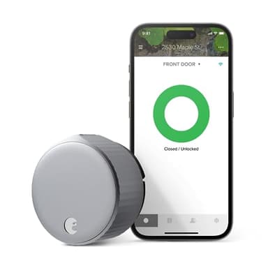 August Wi-Fi Smart Lock (4th Gen) Silver